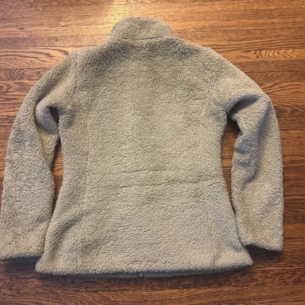 #688 Patagonia Los Gatos Fleece Jacket Women's LARGE 16 High Pile Boa Beige - Picture 10 of 12